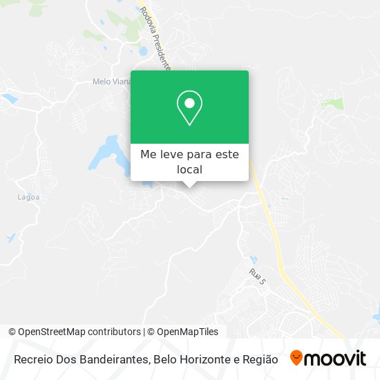 Recreio Dos Bandeirantes mapa