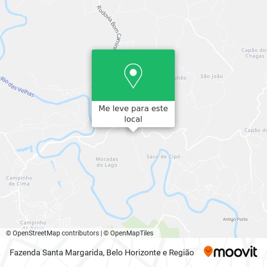 Fazenda Santa Margarida mapa