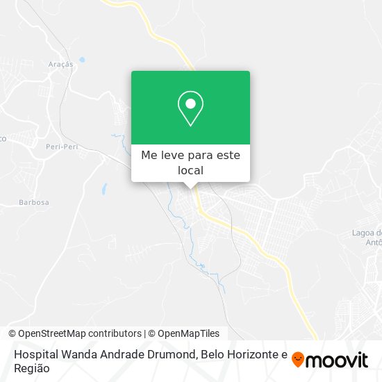 Hospital Wanda Andrade Drumond mapa