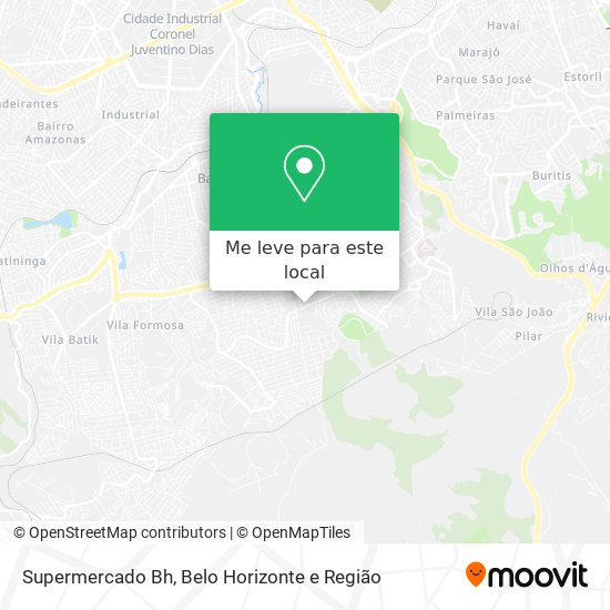 Supermercado Bh mapa