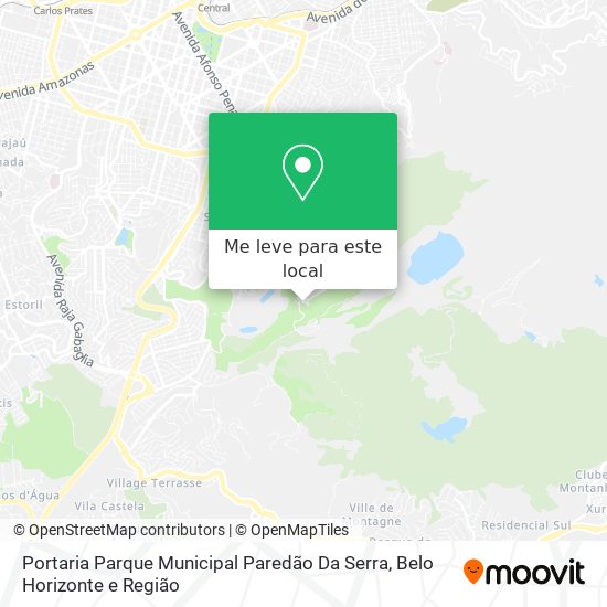 Portaria Parque Municipal Paredão Da Serra mapa