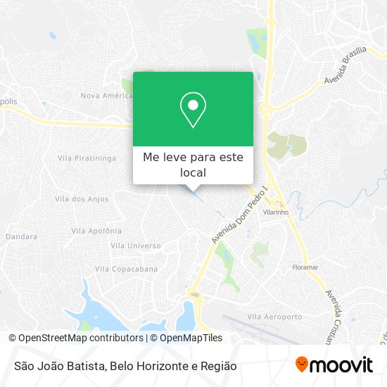 São João Batista mapa