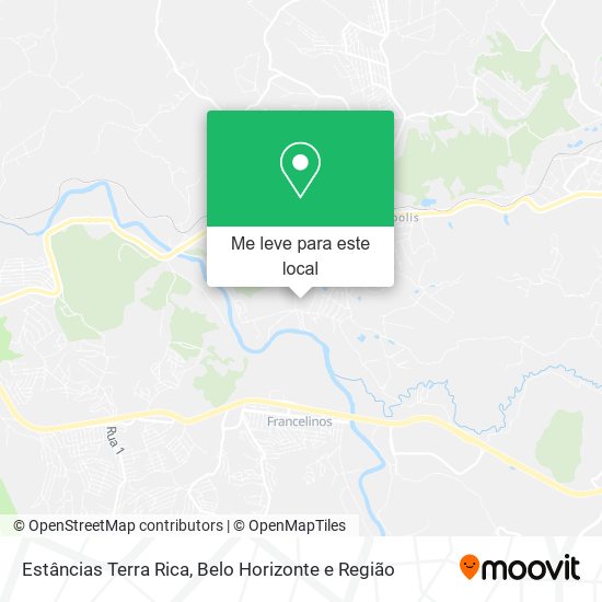 Estâncias Terra Rica mapa