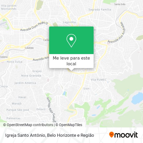 Igreja Santo Antônio mapa