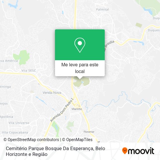 Cemitério Parque Bosque Da Esperança mapa