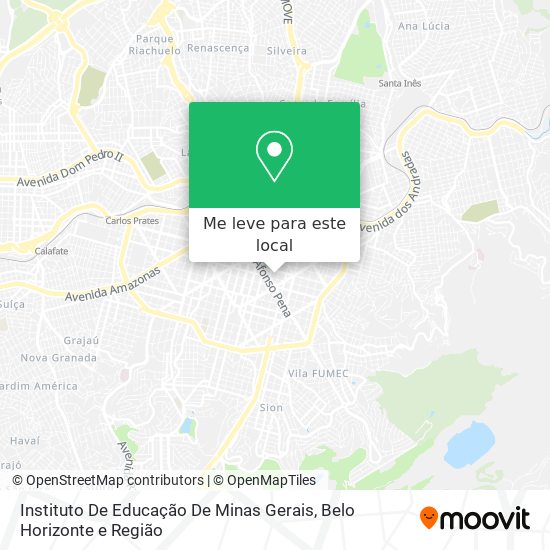 Instituto De Educação De Minas Gerais mapa