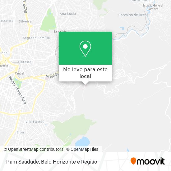 Pam Saudade mapa