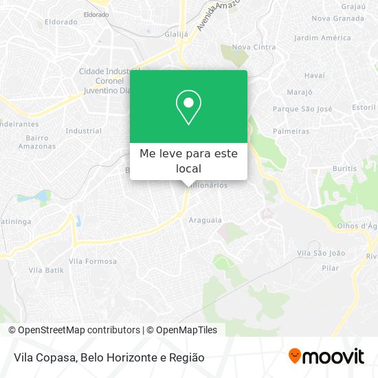 Vila Copasa mapa