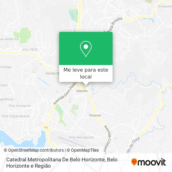 Catedral Metropolitana De Belo Horizonte mapa