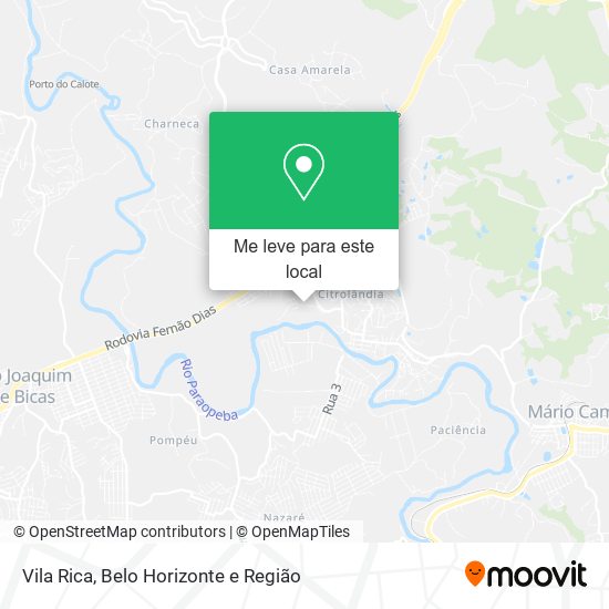 Vila Rica mapa