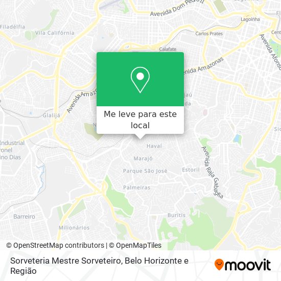 Sorveteria Mestre Sorveteiro mapa