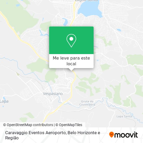 Caravaggio Eventos Aeroporto mapa