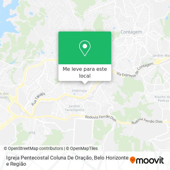 Igreja Pentecostal Coluna De Oração mapa