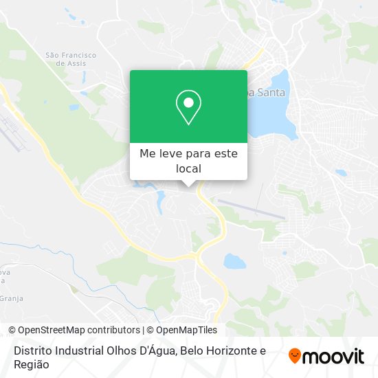 Distrito Industrial Olhos D'Água mapa