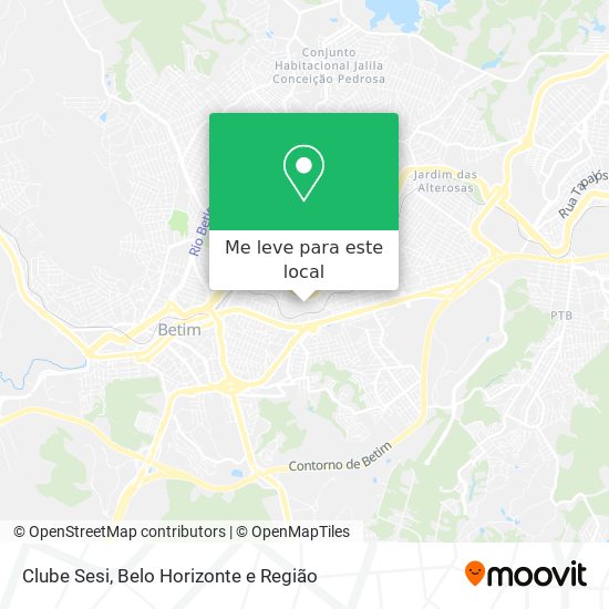 Clube Sesi mapa