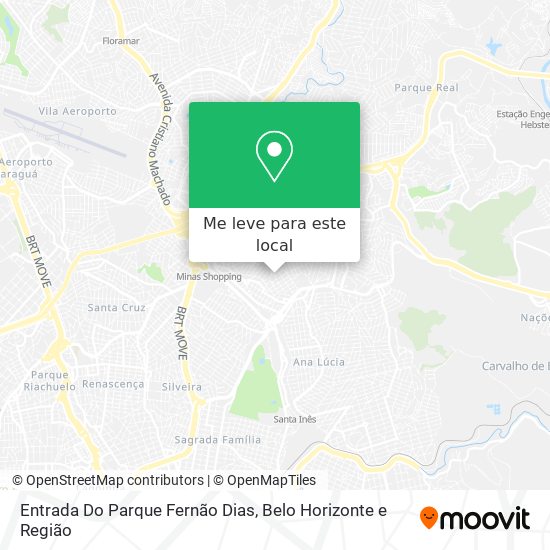 Entrada Do Parque Fernão Dias mapa
