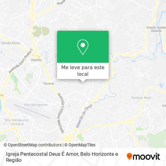 Igreja Pentecostal Deus É Amor mapa