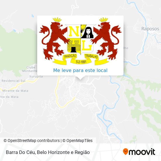 Barra Do Céu mapa