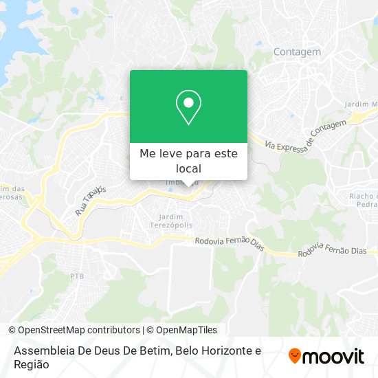 Assembleia De Deus De Betim mapa