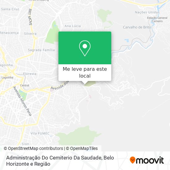 Administração Do Cemiterio Da Saudade mapa