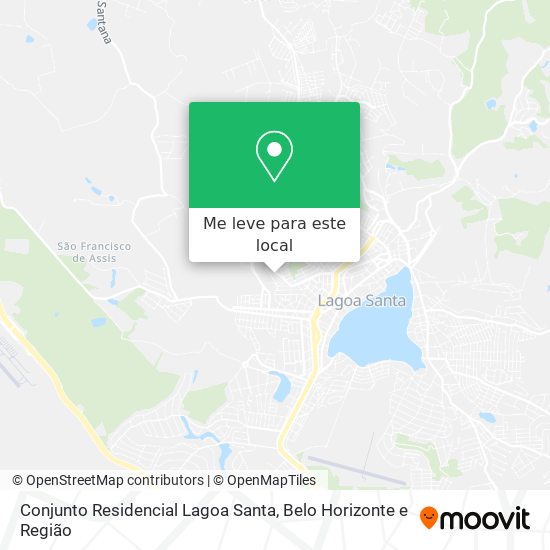 Conjunto Residencial Lagoa Santa mapa