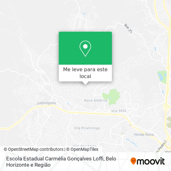 Escola Estadual Carmélia Gonçalves Loffi mapa