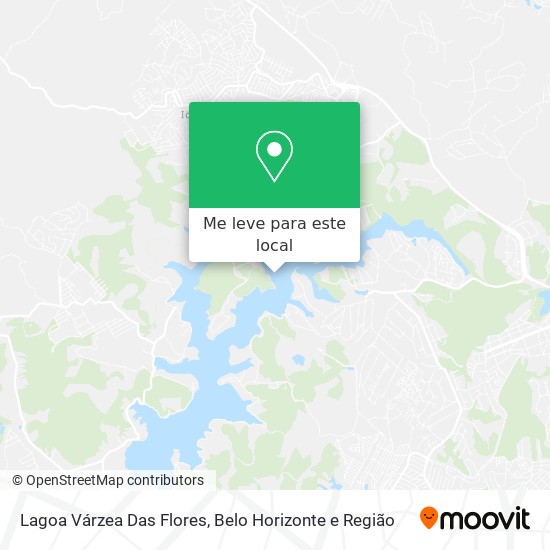 Lagoa Várzea Das Flores mapa