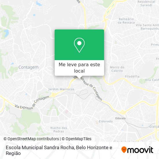 Escola Municipal Sandra Rocha mapa
