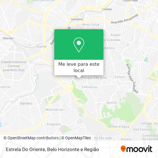 Estrela Do Oriente mapa