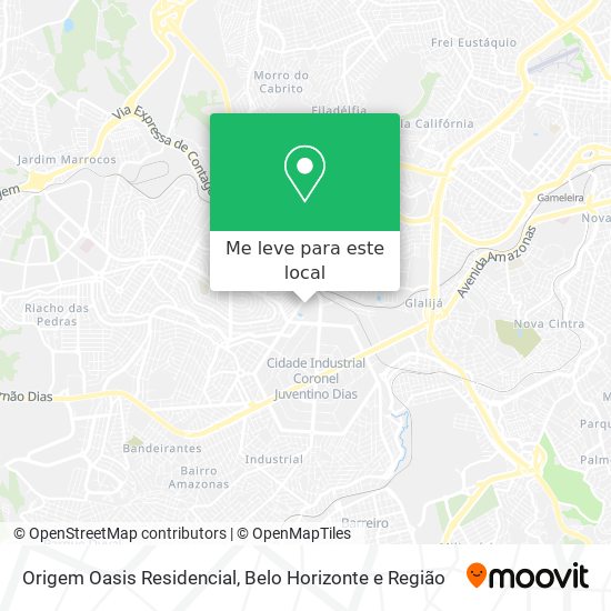 Origem Oasis Residencial mapa