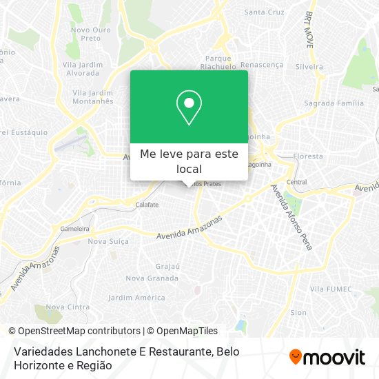 Variedades Lanchonete E Restaurante mapa