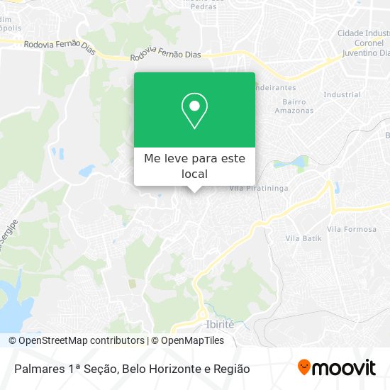 Palmares 1ª Seção mapa
