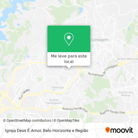 Igreja Deus É Amor mapa