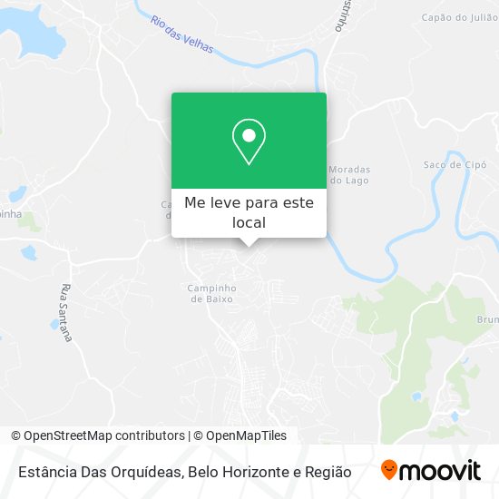 Estância Das Orquídeas mapa