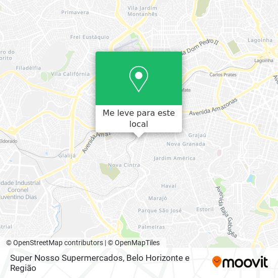 Super Nosso Supermercados mapa