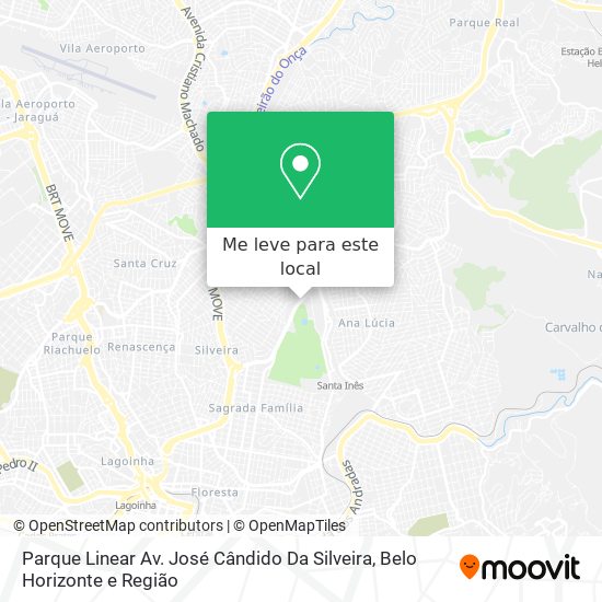 Parque Linear Av. José Cândido Da Silveira mapa