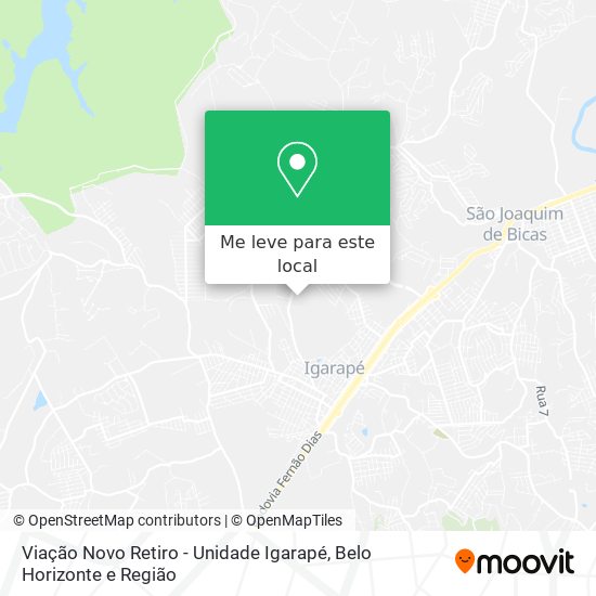 Viação Novo Retiro - Unidade Igarapé mapa