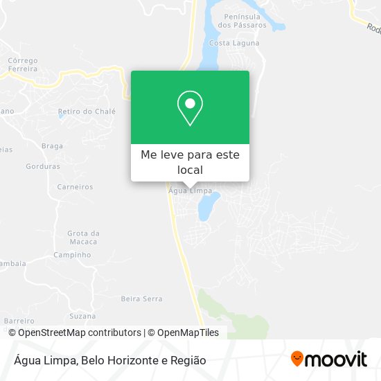 Água Limpa mapa