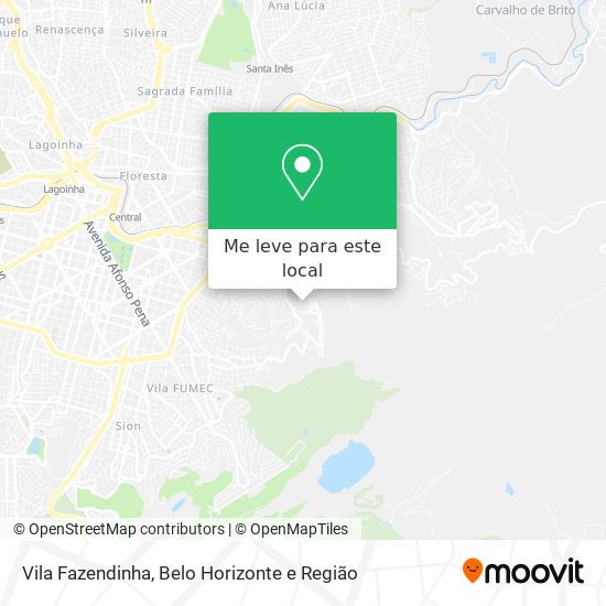 Vila Fazendinha mapa