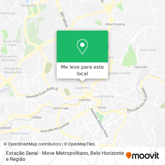 Estação Senai - Move Metropolitano mapa