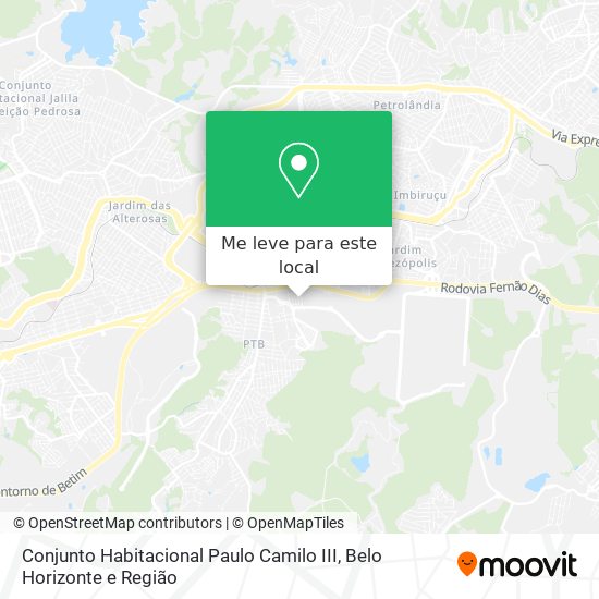 Conjunto Habitacional Paulo Camilo III mapa