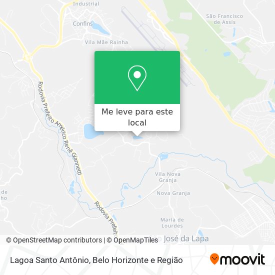 Lagoa Santo Antônio mapa