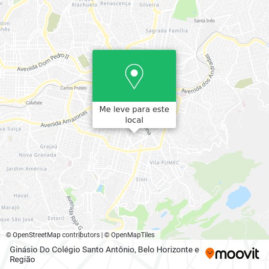 Ginásio Do Colégio Santo Antônio mapa