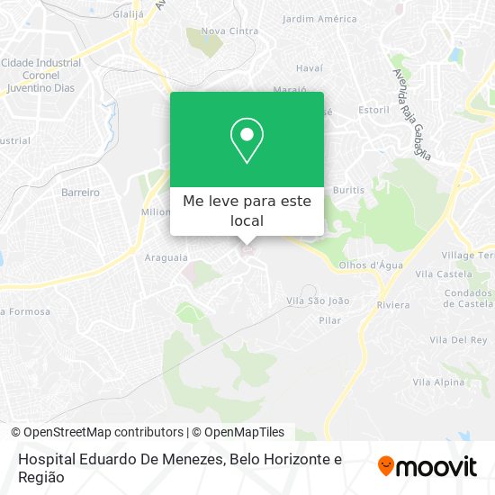 Hospital Eduardo De Menezes mapa