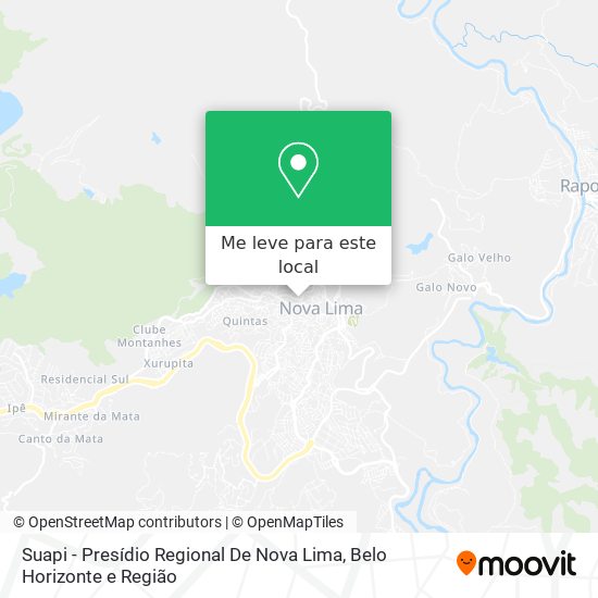 Suapi - Presídio Regional De Nova Lima mapa