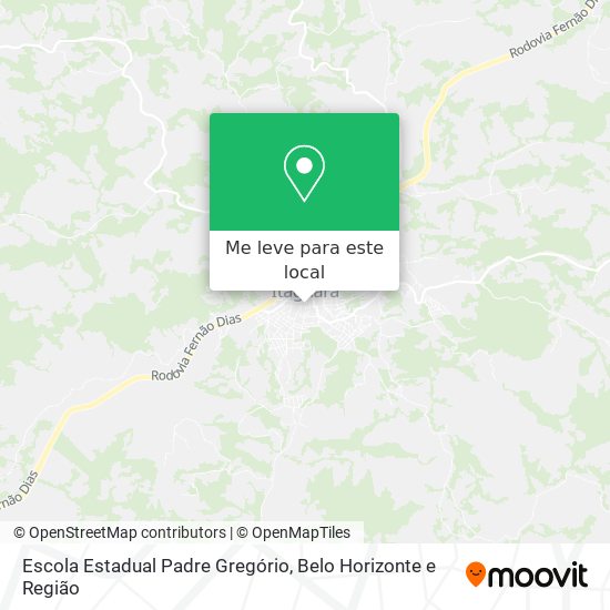 Escola Estadual Padre Gregório mapa