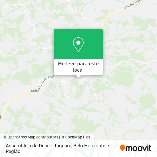 Assembleia de Deus - Itaquara mapa