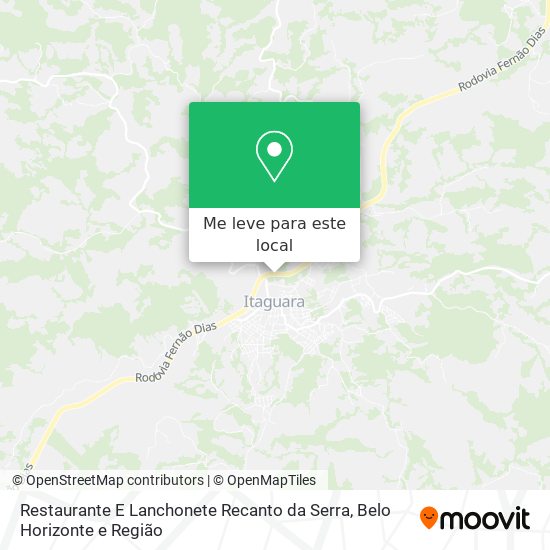 Restaurante E Lanchonete Recanto da Serra mapa