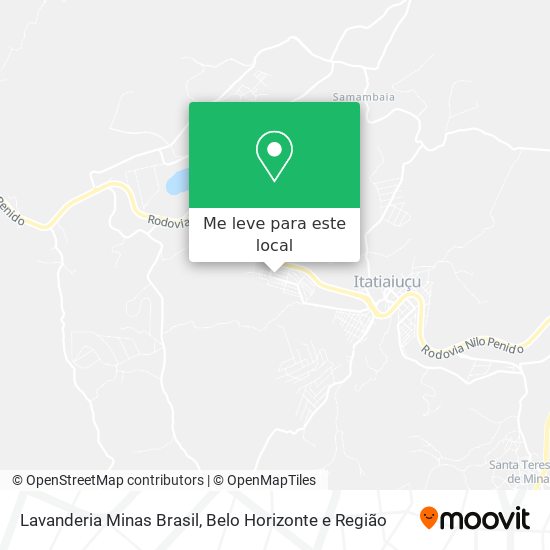 Lavanderia Minas Brasil mapa