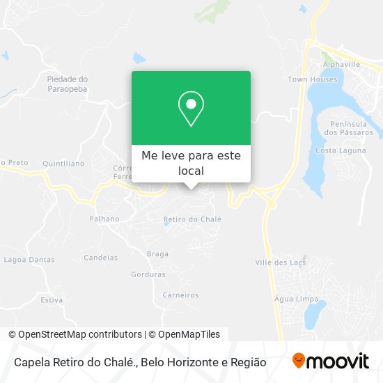 Capela Retiro do Chalé. mapa